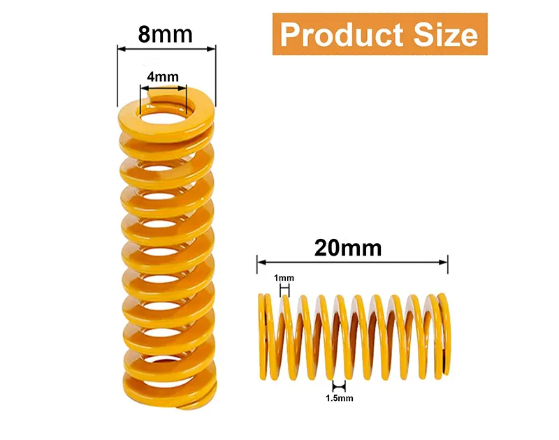 Variety of Cixi Dili Spring's mold springs (JIS, US Standard) showing production range and strict quality control compliance with international standards.